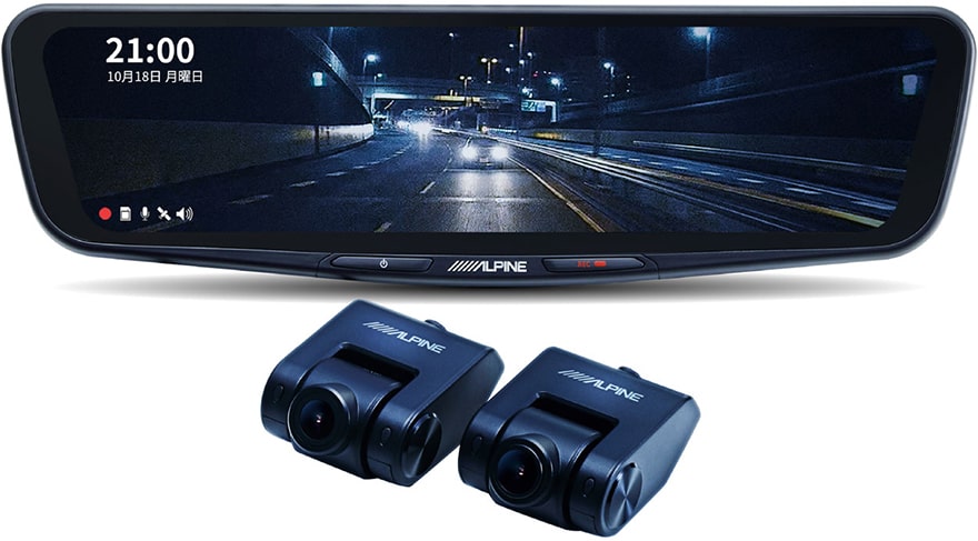 12型ドラレコ搭載デジタルミラー（交換型） DVR-DM1200A-IC